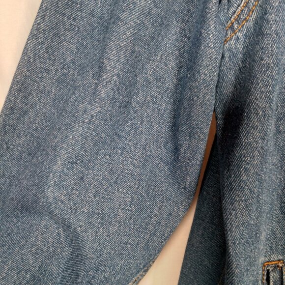 WVU Mountaineers Football Jean Jacket Men XL West Virginia University Upcycled - Picture 14 of 16